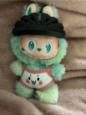 Labubu Black Bike Helmet-doll not included